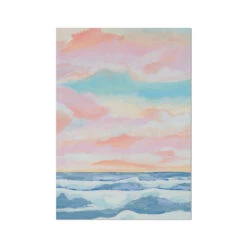 Dawn Seascape Painting | Blue Ocean Painting - Unframed