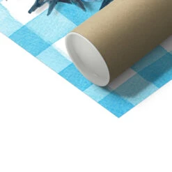 Sardine Painting On Blue Gingham | Kitchen Wall Art - Unframed -Beach House Art 04db5b3f 632f 402f a140 14778399e5cb