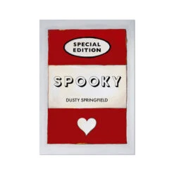 Spooky Quote On Vintage Style Book Cover Print - Unframed