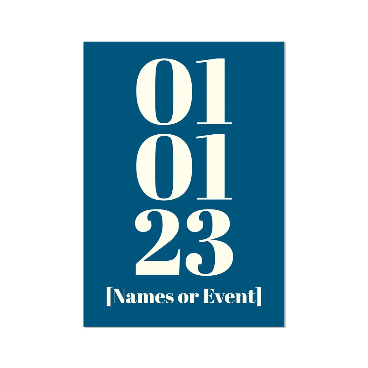 Personalised Date Art | Custom Date Print | Marine Blue - Unframed Personalised Date Art | Custom Date Print | Marine Blue - Unframed -Beach House Art 0bba90d0 438b 4870 85d9 69be52ffc60f