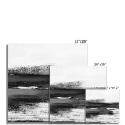 Monochrome Coast Painting| Black & White Beach Painting - Unframed -Beach House Art 0d9d7d79 ef89 4ab8 a0a5 ddb7cf731568
