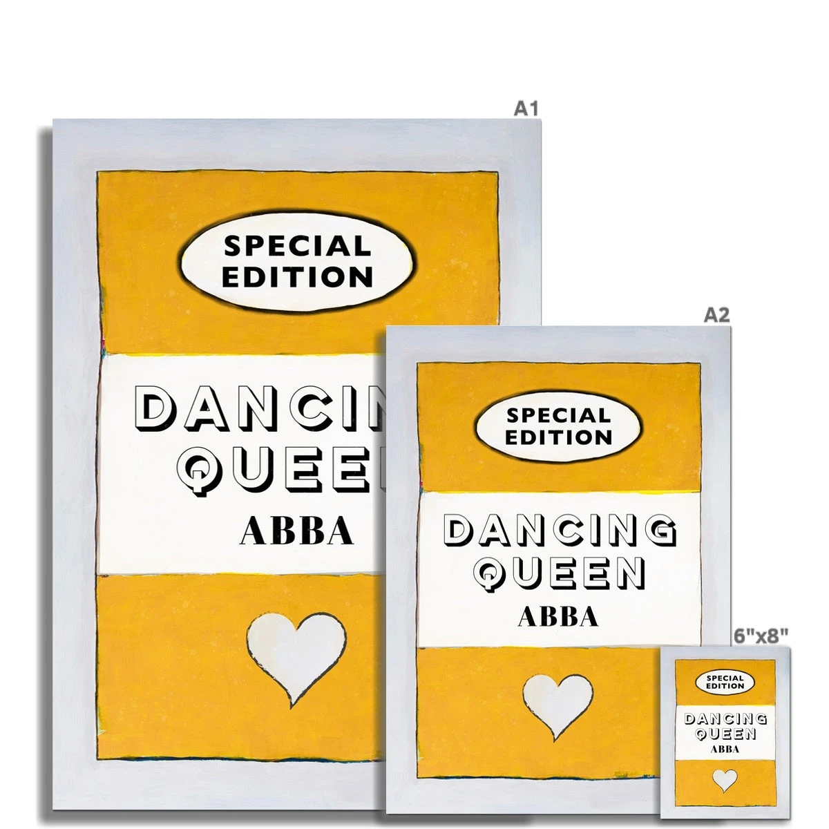 Dancing Queen (Yellow) Lyric Book Cover Print - Unframed Dancing Queen (Yellow) Lyric Book Cover Print - Unframed -Beach House Art 12e6a8df e19f 4ef3 b215 9352d850810a