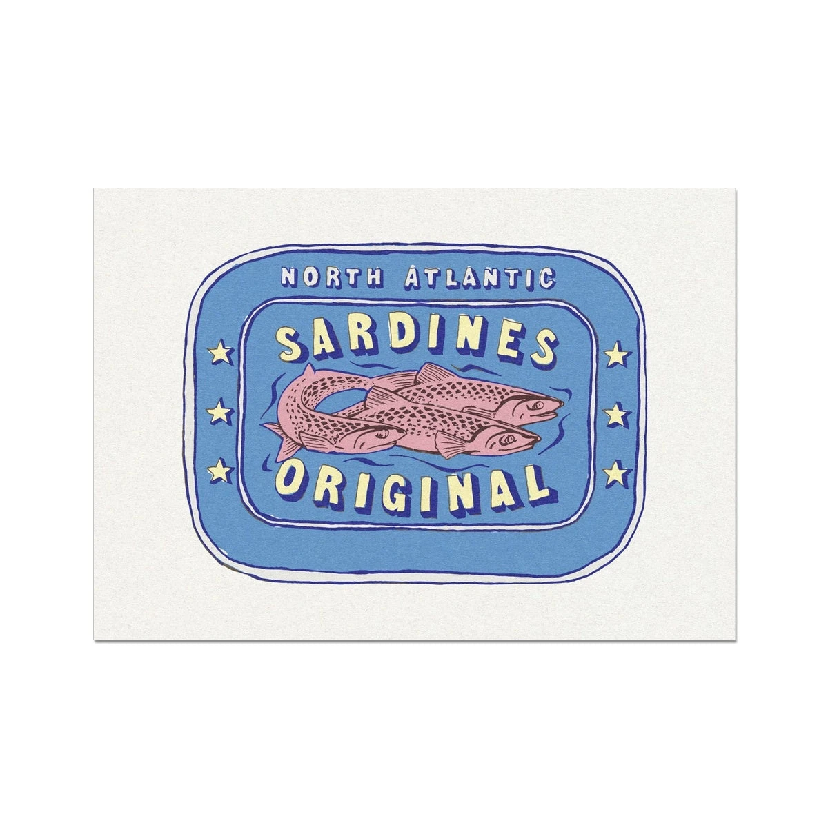 Sardine Painting | Cornish Blue Tin of Sardine Print | Colourful Kitchen Art - Unframed Sardine Painting | Cornish Blue Tin Of Sardine Print | Colourful Kitchen Art - Unframed -Beach House Art 171f5534 0abd 42fa 95f0 ad6b0619ff64