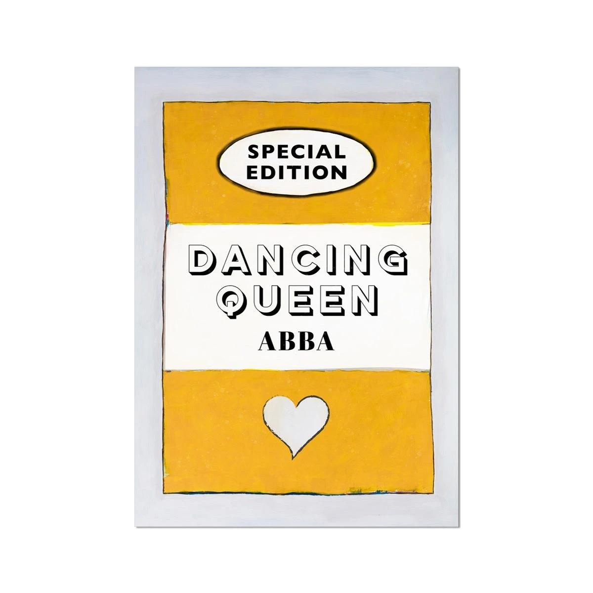 Dancing Queen (Yellow) Lyric Book Cover Print - Unframed Dancing Queen (Yellow) Lyric Book Cover Print - Unframed -Beach House Art 1b523538 d02d 4c64 b876 bde9284040b7