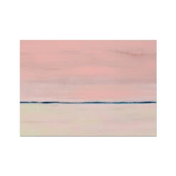 Rose-gold Coast Painting | Abstract Beach Painting - Unframed
