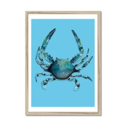 Crab Art Print |Colourful Kitchen Wall Art | Crab Painting On Blue - Framed 7 Crab Art Print |Colourful Kitchen Wall Art | Crab Painting On Blue - Framed -Beach House Art 2308d27f 5fe8 4633 841d 2648255f7307