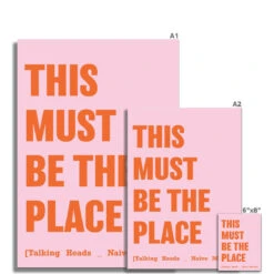 This Must Be The Place (Pink) Song Lyric Print - Unframed 6 This Must Be The Place (Pink) Song Lyric Print - Unframed -Beach House Art 28b32a55 a863 4195 93ed 68b87d079b92