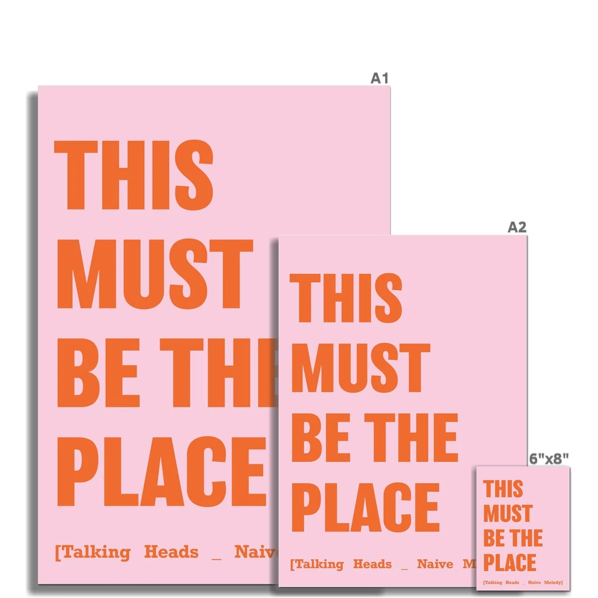 This Must Be The Place (Pink) Song Lyric Print - Unframed This Must Be The Place (Pink) Song Lyric Print - Unframed -Beach House Art 28b32a55 a863 4195 93ed 68b87d079b92
