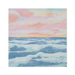 Sunrise On Sea Painting | Seascape Painting - Unframed