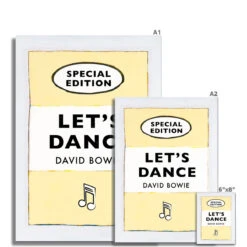 Let's Dance (Yellow) Lyric Book Cover Print - Unframed 5 Let's Dance (Yellow) Lyric Book Cover Print - Unframed -Beach House Art 2dd6f771 f603 4ded a5ae 990ae42bec58