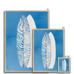 Surfboard Art Print | Beach Art | Two Surfboards Art - Framed -Beach House Art 4143f8e6 c7f2 4174 a867 1b394682e7b8