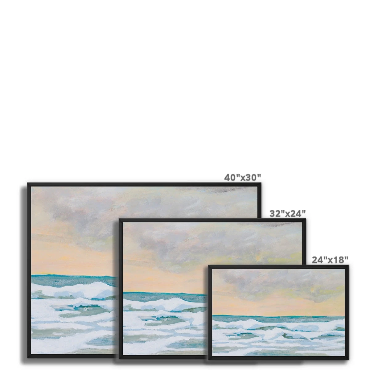 Dusk on Sea Painting | Beach Painting - Framed Canvas Dusk On Sea Painting | Beach Painting - Framed Canvas -Beach House Art 46cc774c 2147 48ef acf1 4f4cf329c79c