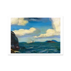 A Fresh Breeze On Sea Painting | Vintage Boat Painting Wall Art - Unframed