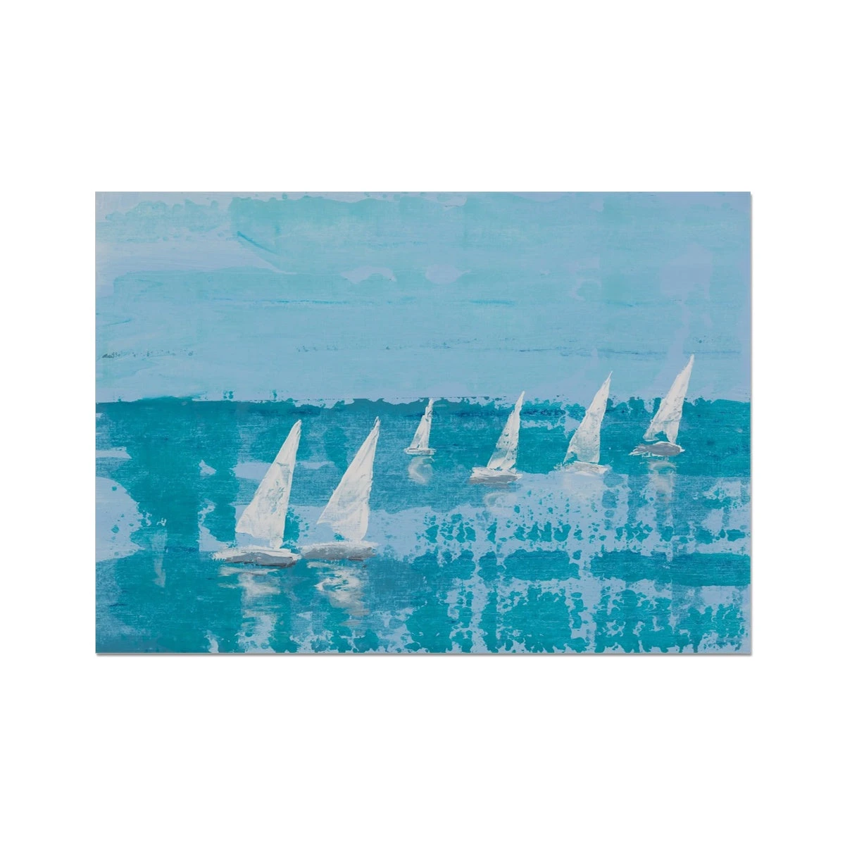 White Sail Regatta | Sailing Painting | Nautical Sailing Regatta Painting - Unframed White Sail Regatta | Sailing Painting | Nautical Sailing Regatta Painting - Unframed -Beach House Art 5d64baac 5d9c 4d75 abe5 212d81413ae7