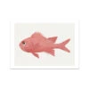 Vintage Fish Painting No. 3 | Fish Wall Art - Unframed -Beach House Art 5df119f9 f8ed 42f9 8430 595c95ecbc12
