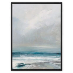 Spectral Light | Coastal Visions Sea Painting Print - Framed Canvas