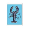 Lobster Art Print | Colourful Kitchen Wall Art | Lobster Painting On Blue - Unframed -Beach House Art 6cb25b73 2a4e 41df b1c3 a0e28166bae0