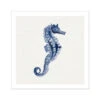 Indigo Dot Watercolour Seahorse Painting | Seahorse Art Print - Unframed
