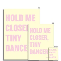 Tiny Dancer (Yellow) Song Lyric Print - Unframed 5 Tiny Dancer (Yellow) Song Lyric Print - Unframed -Beach House Art 7406b22b 5ba4 4d2e b939 065fe096c5fb 04348057 25d0 4da4 bd07 019f4def85c5