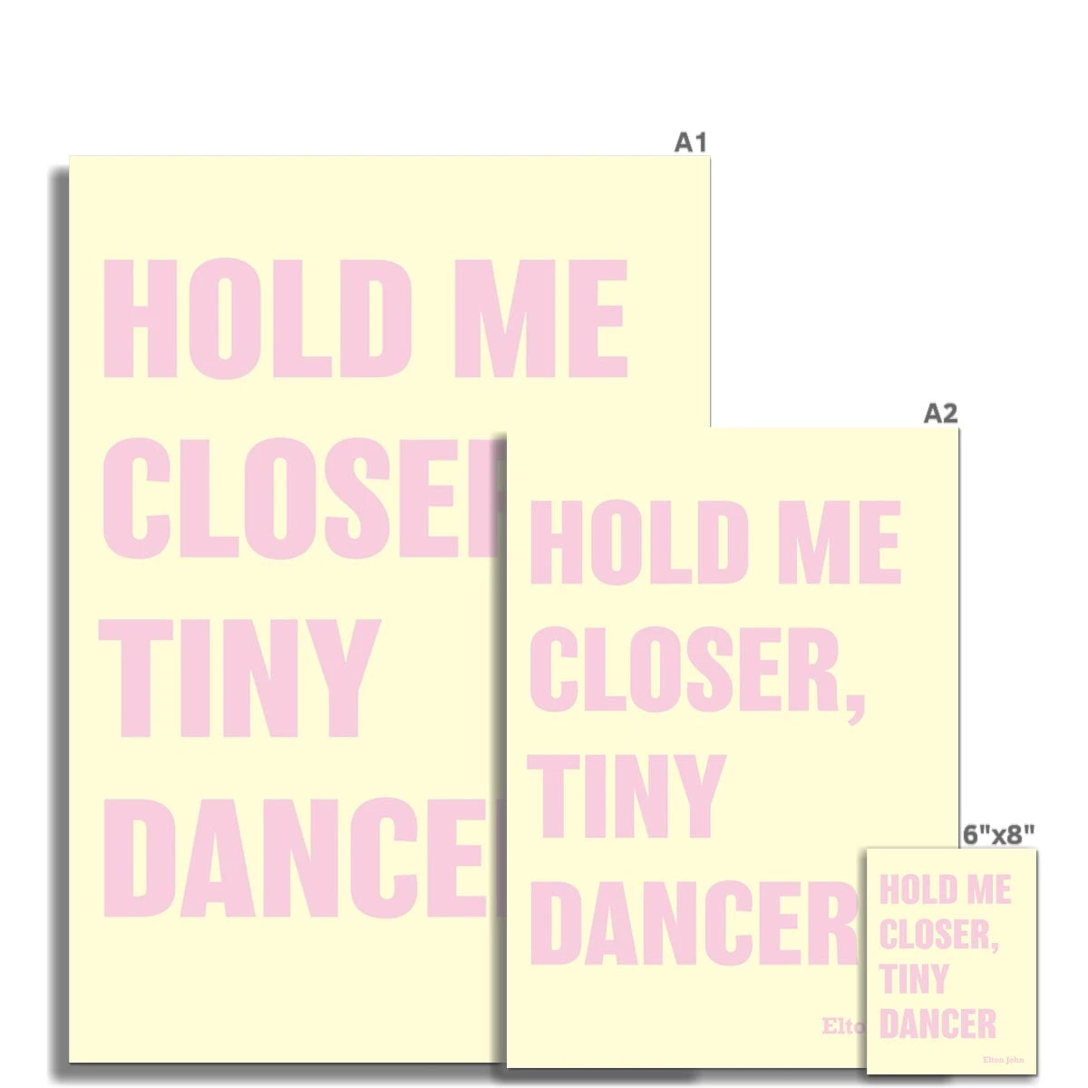 Tiny Dancer (Yellow) Song Lyric Print - Unframed Tiny Dancer (Yellow) Song Lyric Print - Unframed -Beach House Art 7406b22b 5ba4 4d2e b939 065fe096c5fb 04348057 25d0 4da4 bd07 019f4def85c5