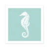 Seahorse Print | Graphic Seahorse Art Print | Aqua Blue - Unframed -Beach House Art 8026193e 165f 4dbe 96b8 4a612e91c8d2