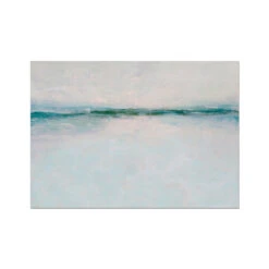 Tide Beach Painting | Aqua | Abstract Sea Painting - Unframed