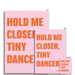 Tiny Dancer Quote (Pink) Song Lyric Print - Unframed -Beach House Art 8bb6e51e 5141 4f0d bd21 1289ccf47aad c68a58a3 a511 41de b97e 87a5a4b552ad