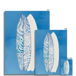 Surfboard Art Print | Beach Art | Two Surfboards Art - Unframed -Beach House Art 8cf49ae4 699c 47f9 9302 6947392d631f
