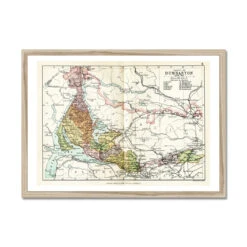 Dumbarton And Loch Lomond Vintage Map Print - Framed -Beach House Art 947fd764 6fab 4700 aa32 428aaf66d472