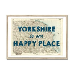 Yorkshire Is Our Happy Place Quote On Vintage Yorkshire Map Print - Framed 5 Yorkshire Is Our Happy Place Quote On Vintage Yorkshire Map Print - Framed -Beach House Art 9b7010fa 6803 48f5 8d4f 45c3fa3185bd
