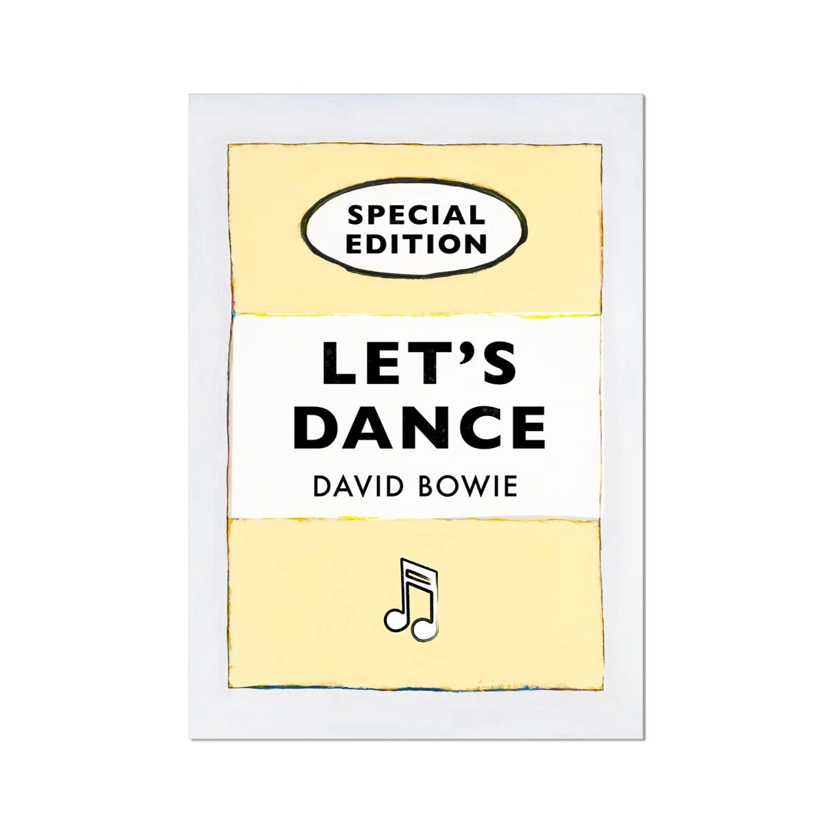 Let's Dance (Yellow) Lyric Book Cover Print - Unframed Let's Dance (Yellow) Lyric Book Cover Print - Unframed -Beach House Art 9bd5068c 858a 4aa7 be79 7df84e1e17e0