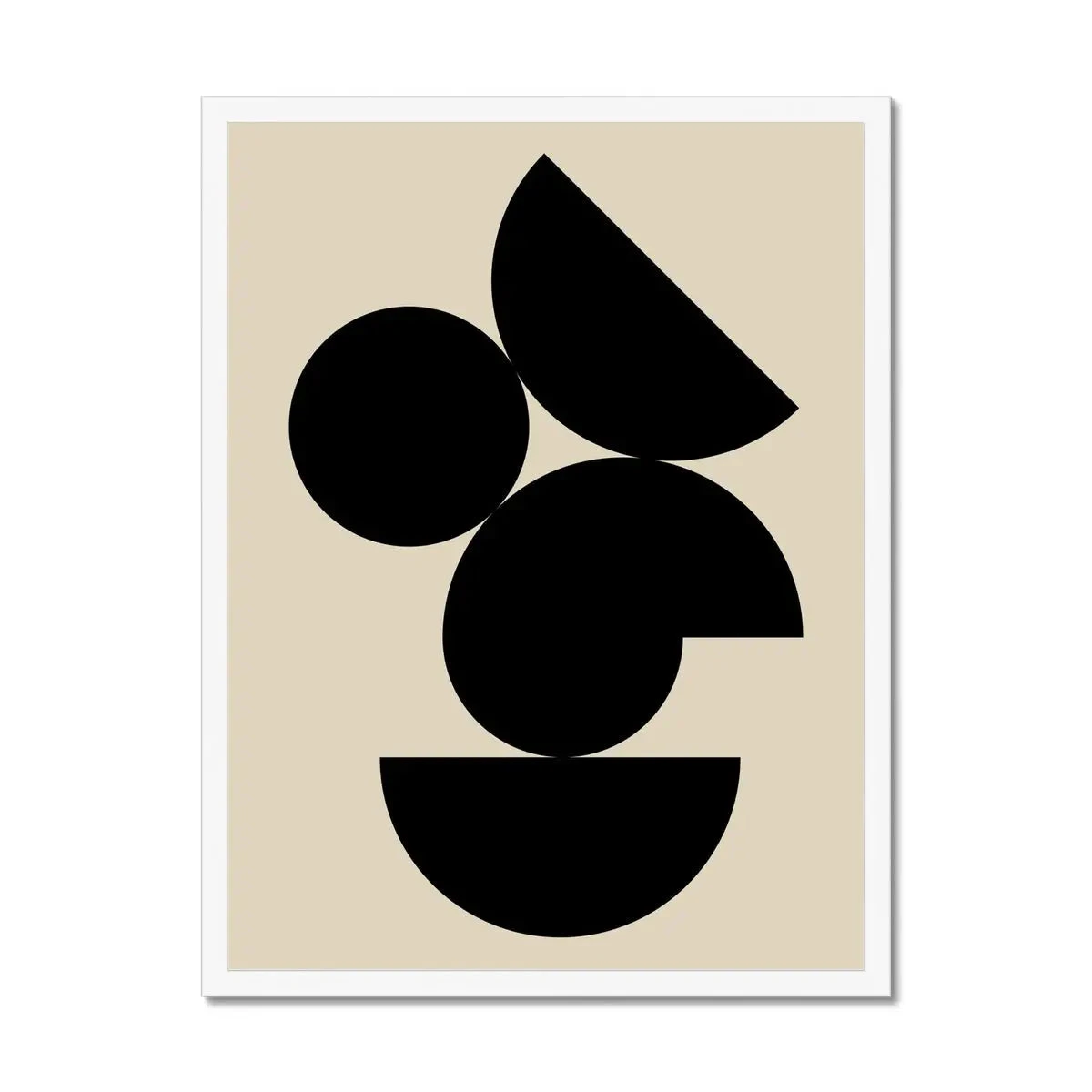 Abstract Shells No 3: Abstract Wall Art - Framed Abstract Shells No 3: Abstract Wall Art - Framed -Beach House Art Abstract Shells No 3 Scandi Monochrome Art Print Framed Wall Art Beach House Art 1650732183