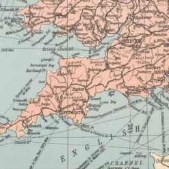 Personalised Vintage Map Print | Custom Location Poster | Favourite Place Art | White Font 7 Personalised Vintage Map Print | Custom Location Poster | Favourite Place Art | White Font -Beach House Art Actual Print UK Map 2