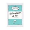 Adventures At Sea Quote Print On Vintage Style Book Cover On Blue - Unframed 2 Adventures At Sea Quote Print On Vintage Style Book Cover On Blue - Unframed -Beach House Art Adventures at Sea Aqua Vintage Book Cover Art Print Fine Art Print Fine art Beach House Art 1678646305
