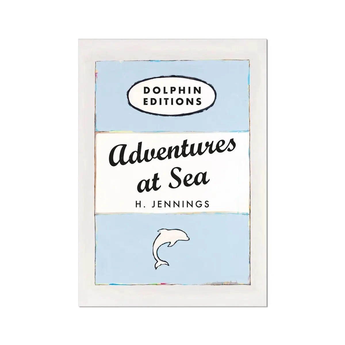 Adventures at Sea quote print on vintage style book cover |Blue - Unframed Adventures At Sea Quote Print On Vintage Style Book Cover |Blue - Unframed -Beach House Art Adventures at Sea Sky Blue Vintage Book Cover Art Print Fine Art Print Fine art Beach House Art 1678646904
