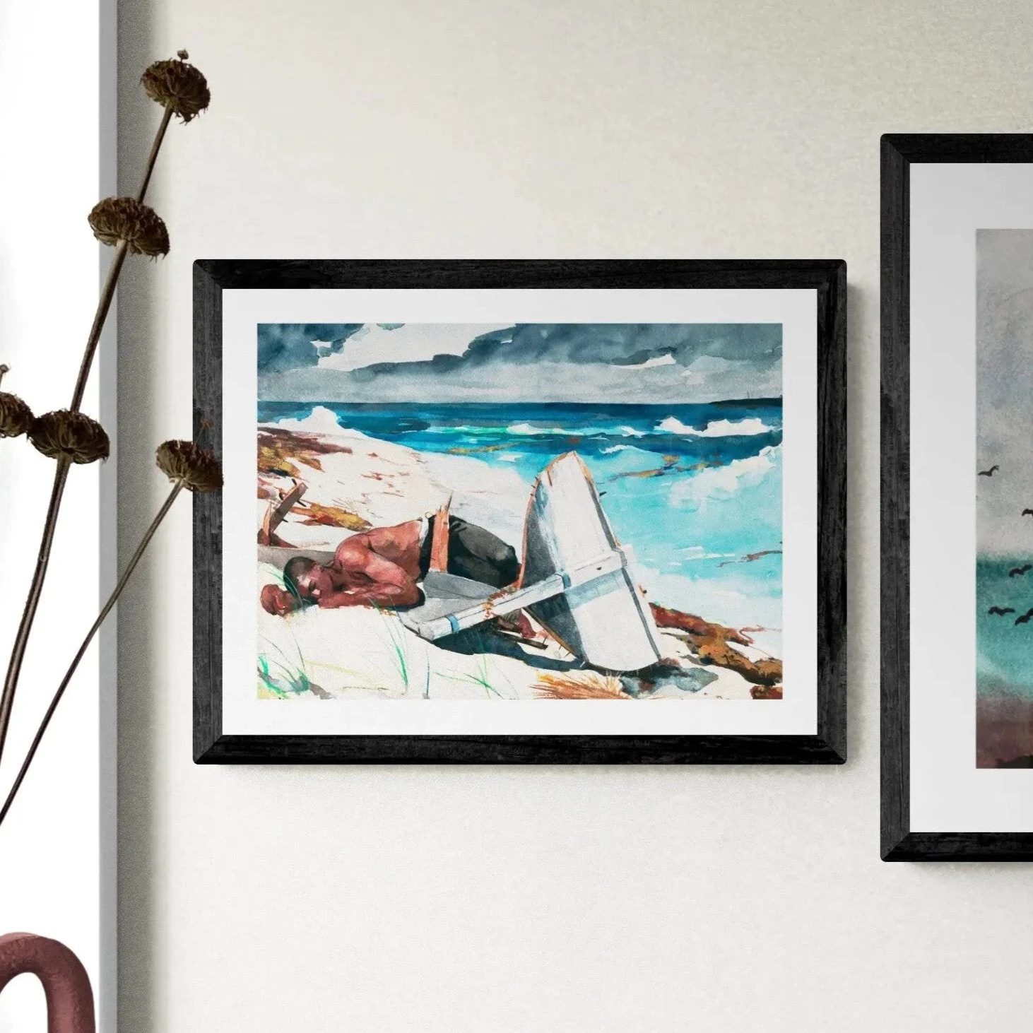 After the Hurricane (Homer) | Vintage Beach Painting - Unframed After The Hurricane (Homer) | Vintage Beach Painting - Unframed -Beach House Art After the Hurricane Homer Unframed Print Wall Art Beach House Art 1650734249