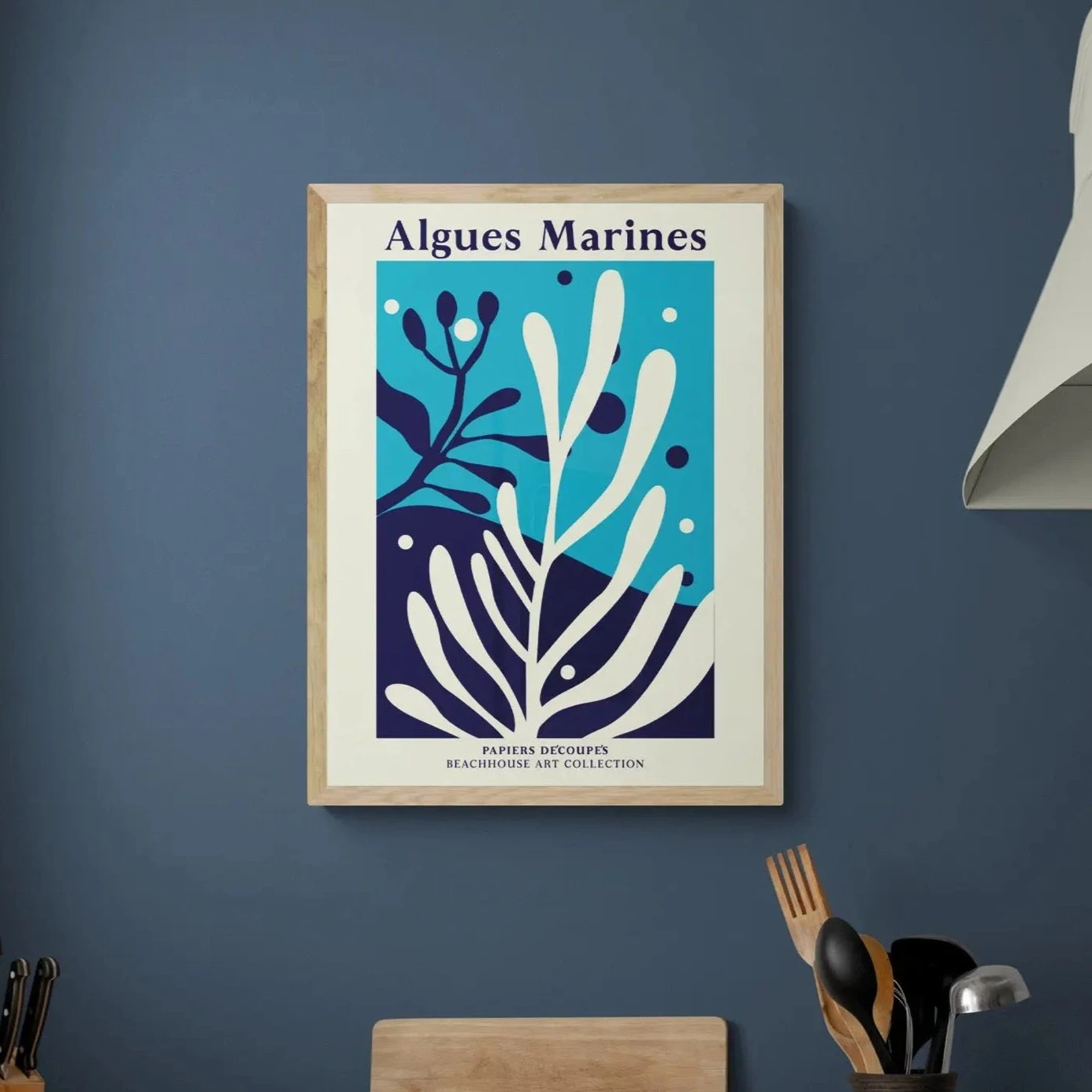 Algues Marines Print | Graphic Botanical Print of Seaweed and Coral - Unframed Algues Marines Print | Graphic Botanical Print Of Seaweed And Coral - Unframed -Beach House Art Algues Marines Unframed Print Wall Art Beach House Art 1650735944
