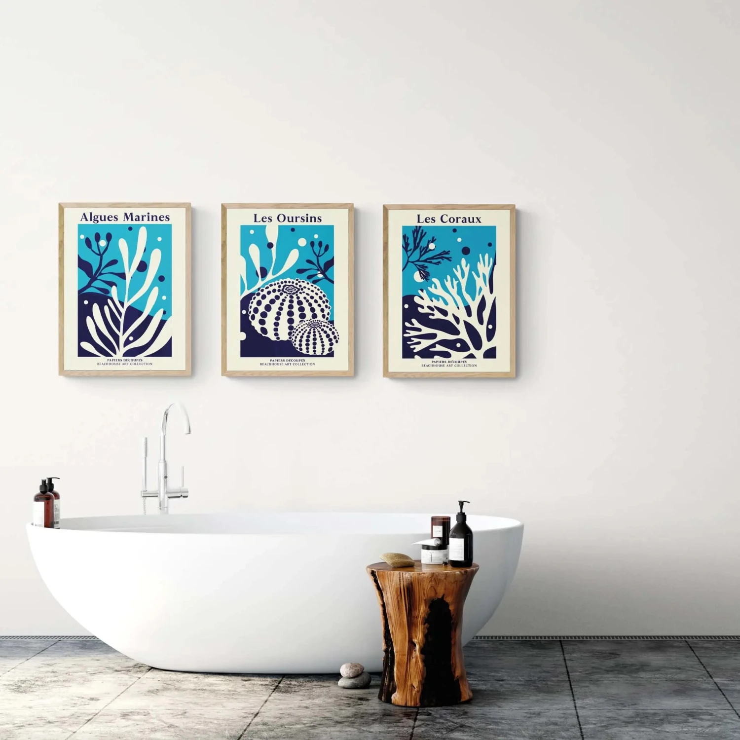 Algues Marines Print | Graphic Botanical Print of Seaweed and Coral - Unframed Algues Marines Print | Graphic Botanical Print Of Seaweed And Coral - Unframed -Beach House Art Algues Marines Unframed Print Wall Art Beach House Art 1650735948