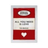 All You Need Is Love | Book Cover Art Print - Unframed
