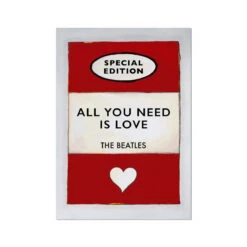 All You Need Is Love | Book Cover Art Print - Unframed