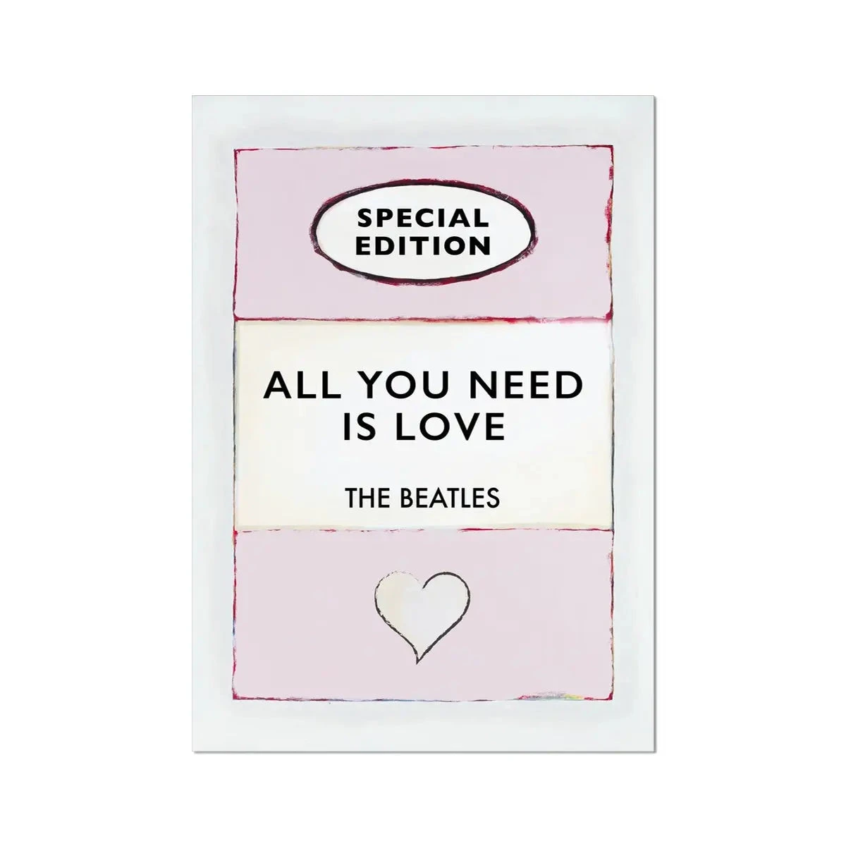 All You Need is Love song lyric on vintage style book cover - Unframed All You Need Is Love Song Lyric On Vintage Style Book Cover - Unframed -Beach House Art All You Need is Love Pink Vintage Book Cover Art Print Fine Art Print Fine art Beach House Art 1674284764