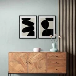 Balancing Stones No 3 Print | Abstract Solid Shape Art - Framed -Beach House Art Balancing Stones No 3 Scandi Monochrome Art Print Framed Wall Art Beach House Art 1650733124