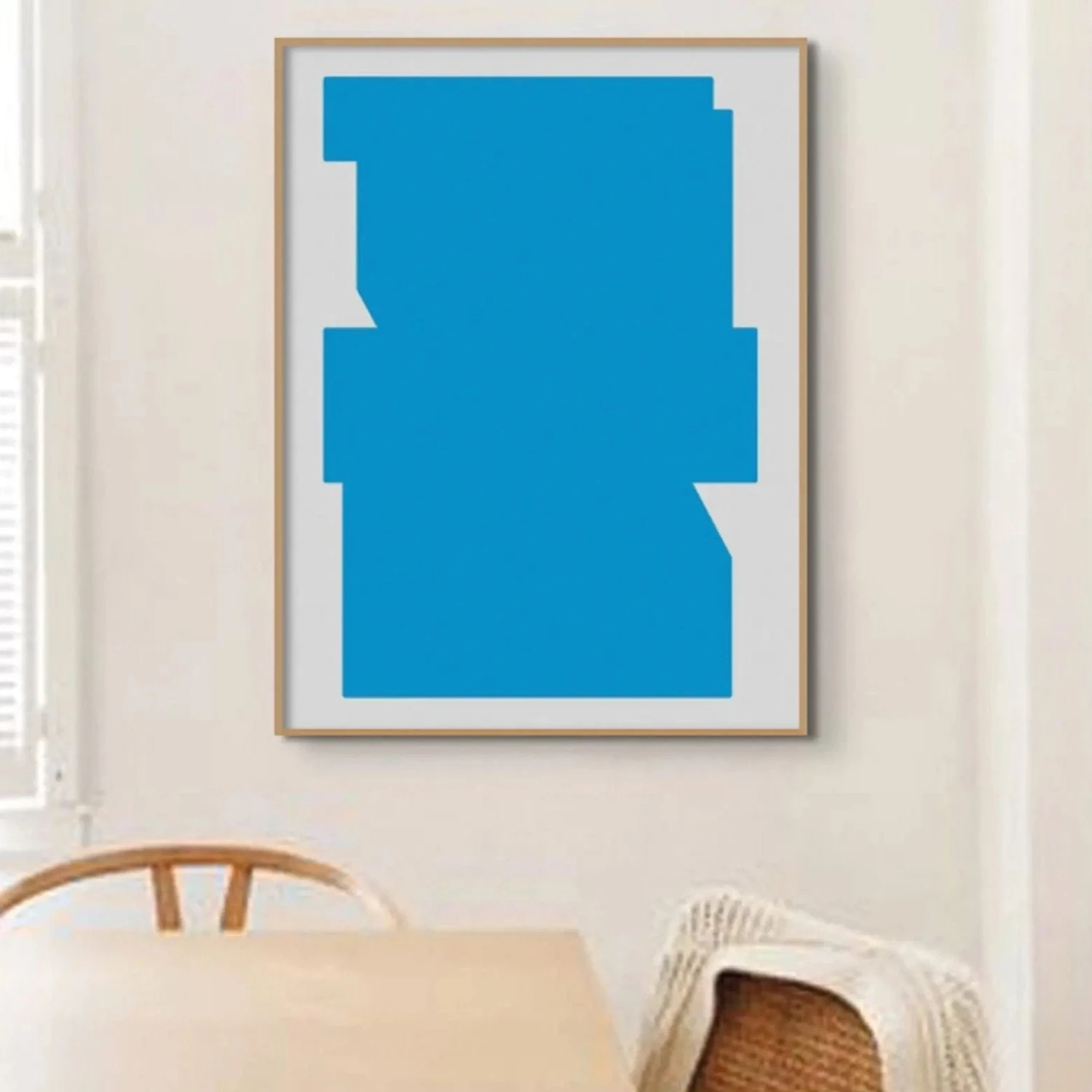 Bauhaus Blue Print | Abstract Blue Art - Unframed Bauhaus Blue Print | Abstract Blue Art - Unframed -Beach House Art Bauhaus Blue Unframed Print Home Garden Decor Artwork Posters Prints Visual Artwork Beach House Art 1654444679