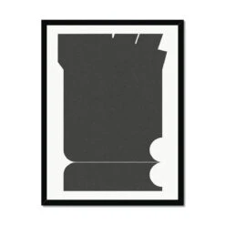 Bauhaus Frigate: Bauhaus Abstract Art Print - Framed