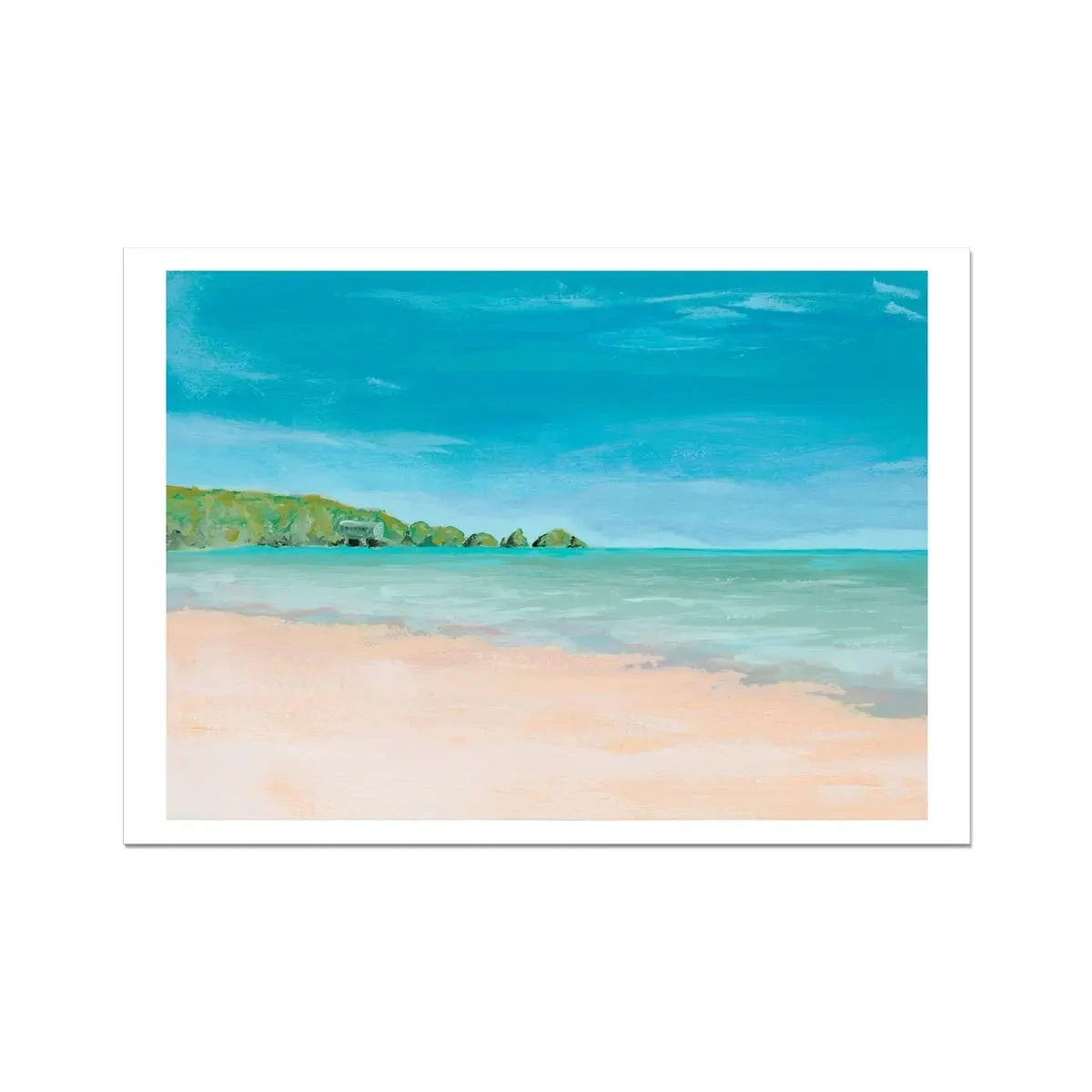 Mother Ivey's Bay beach painting - Unframed Mother Ivey's Bay Beach Painting - Unframed -Beach House Art Beach Print Mother Ivey s Bay Cornwall Unframed Home Garden Decor Artwork Posters Prints Visual Artwork Beach House Art 1682194512 4eadade8 ab05 409e 85a3 8cd9a28dee69