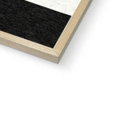 Black Abstract Coast No 1 (Abstract Wall Art Print) - Framed -Beach House Art Black Abstract Coast No 1 Framed Print Wall Art Beach House Art 1650732529