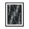 Black Surf Photography Print | Black & White Photography - Framed 2 Black Surf Photography Print | Black & White Photography - Framed -Beach House Art Black Surf Photography Framed Print Fine art Beach House Art 1659373747