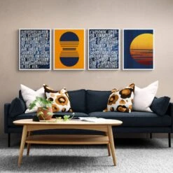 Blazin' Sunset Retro Graphic Wall Art - Unframed 4 Blazin' Sunset Retro Graphic Wall Art - Unframed -Beach House Art Blazin Sunset Unframed Print Wall Art Beach House Art 1650737161