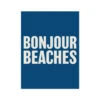 Bonjour Beaches (French Navy) Typography Art Print - Unframed 1 Bonjour Beaches (French Navy) Typography Art Print - Unframed -Beach House Art Bonjour Beaches French Navy Unframed Wall Art Beach House Art 1650731560