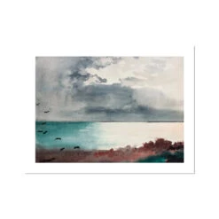 Breaking Storm (Homer) Vintage Sea Painting - Unframed